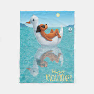 Gute Ferien! Fleecedecke