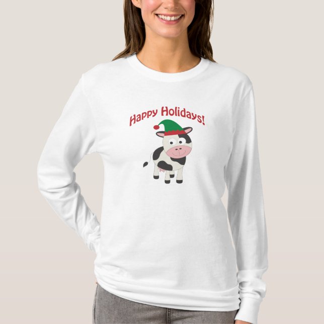 Gute Ferien! Kuh Elf T-Shirt (Vorderseite)