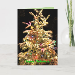 Gute Ferien! Real Tree Real Snow!Echte Weihnachten Karte