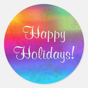 Gute Ferien! Runder Aufkleber