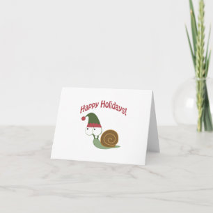 Gute Ferien! Snail Elf Feiertagskarte