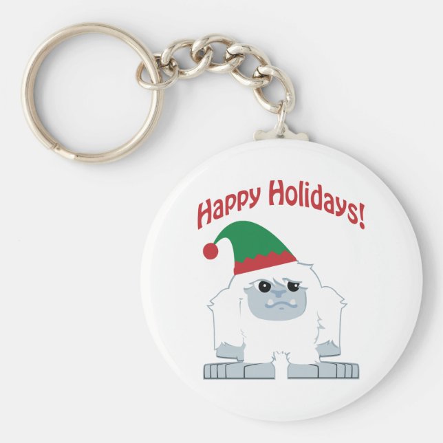Gute Ferien! Weihnachten Yeti Schlüsselanhänger (Vorne)