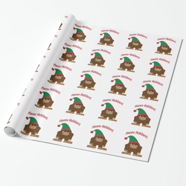 Gute Ferien! Weihnachtsbigfoot Geschenkpapier (Ungerollt)