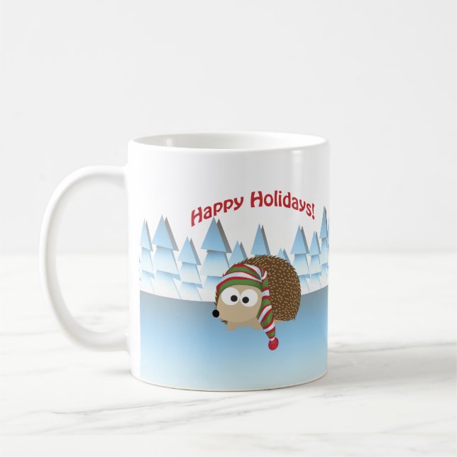 Gute Ferien! Winter Igel Tasse (Links)