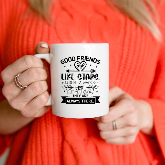 Gute Freunde, Freundschaft über große Entfernung Kaffeetasse (Von Creator hochgeladen)
