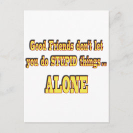 Gute Freunde Postkarte