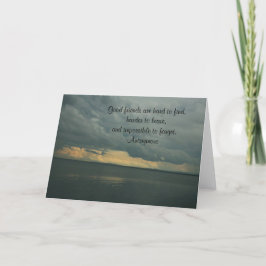 Gute Freunde sind schwer zu finden Grußkarte Karte