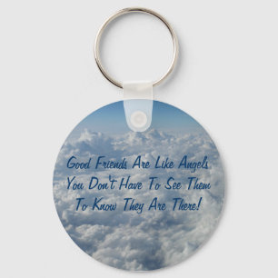 Gute Freunde sind wie Engel Schlüsselanhänger