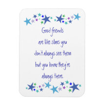 Gute Freunde sind wie Stars Fun Quote