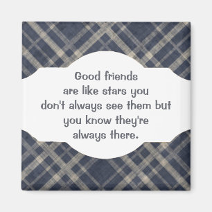 Gute Freunde sind wie Sterne kundenspezifisches Magnet