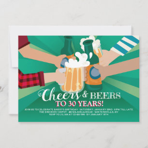 Gute Freunde und Bier-Einladung Einladung