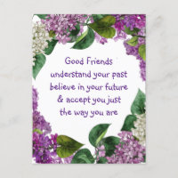 Gute Freunde verstehen inspirierendes Zitat