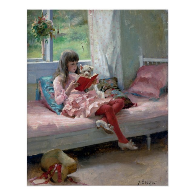 Gute Freunde von Albert Edelfelt 1881 Poster (Vorderseite)