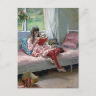 Gute Freunde von Albert Edelfelt 1881 Postkarte