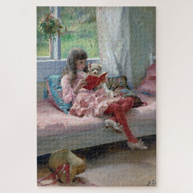 Gute Freunde von Albert Edelfelt 1881 Puzzle (Vertikal)