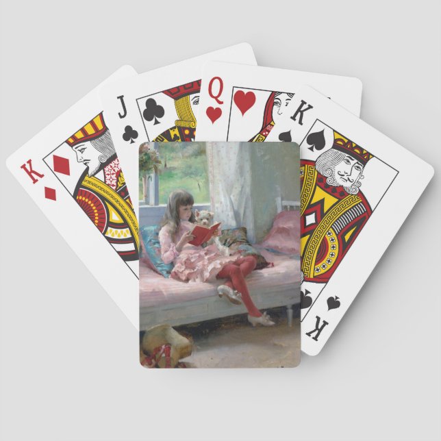 Gute Freunde von Albert Edelfelt 1881 Spielkarten (Rückseite)