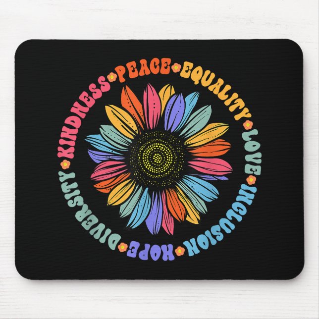 Güte Frieden Gleichheit Liebe Hoffnung Diversity M Mousepad (Vorne)