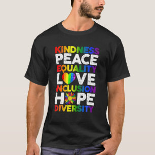 Güte Frieden Gleichheit Liebe Schwule Lesben Gesch T-Shirt
