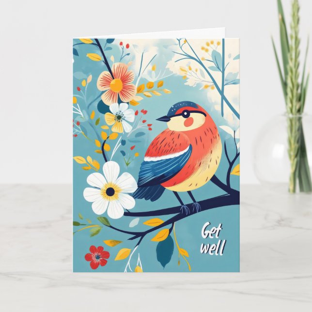 Gute Frühlingsvogel Feiertagskarte (Vorderseite)