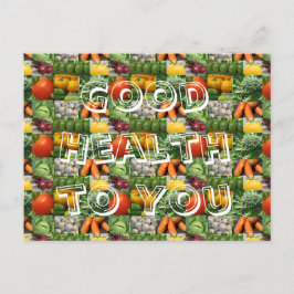 Gute Gesundheit für Sie Postkarte