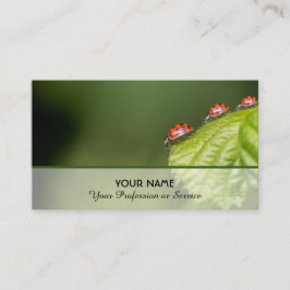 Gute glückliche Ladybugs für gesundes Wohlbefinden Visitenkarte