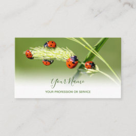 Gute glückliche Ladybugs für gesundes Wohlbefinden Visitenkarte