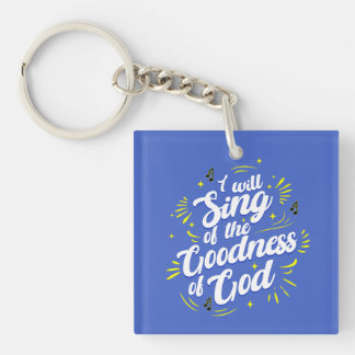 Güte Gottes Typografische Freude Schlüsselanhänger