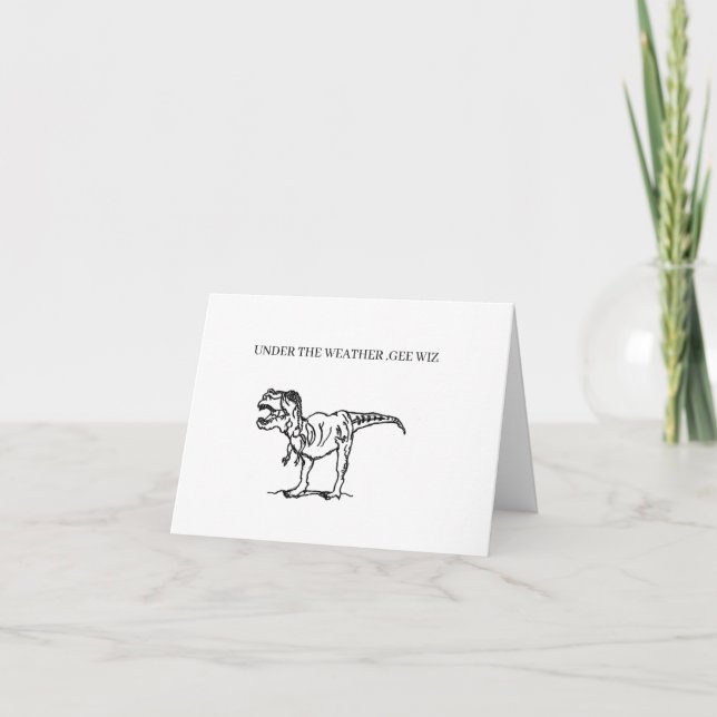 GUTE GREETING CARD: DINOSAUR KARTE (Vorderseite)
