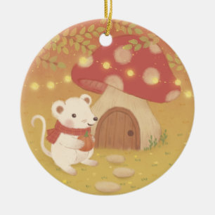 Gute Herbsttage mit Maus Keramik Ornament