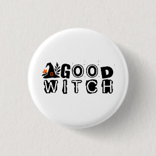Gute Hexe Halloween Button