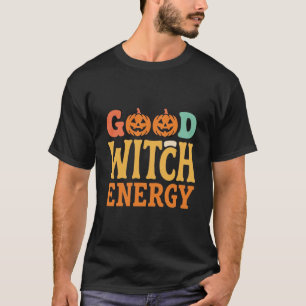 Gute Hexen Energie Halloween Kürbis Design_1 T-Shirt