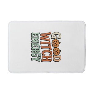 Gute Hexen Energie Vintage Halloween Vektor Design Badematte