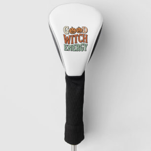 Gute Hexen Energie Vintage Halloween Vektor Design Golf Headcover