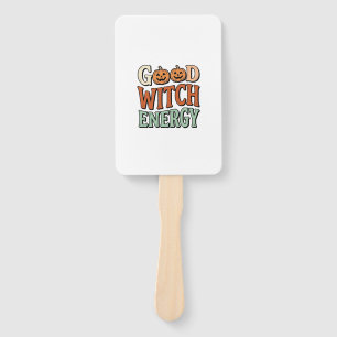 Gute Hexenenergie Vintage Halloween Vektor Design_ Fächer
