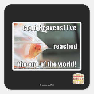 Gute Himmel! Quadratischer Aufkleber