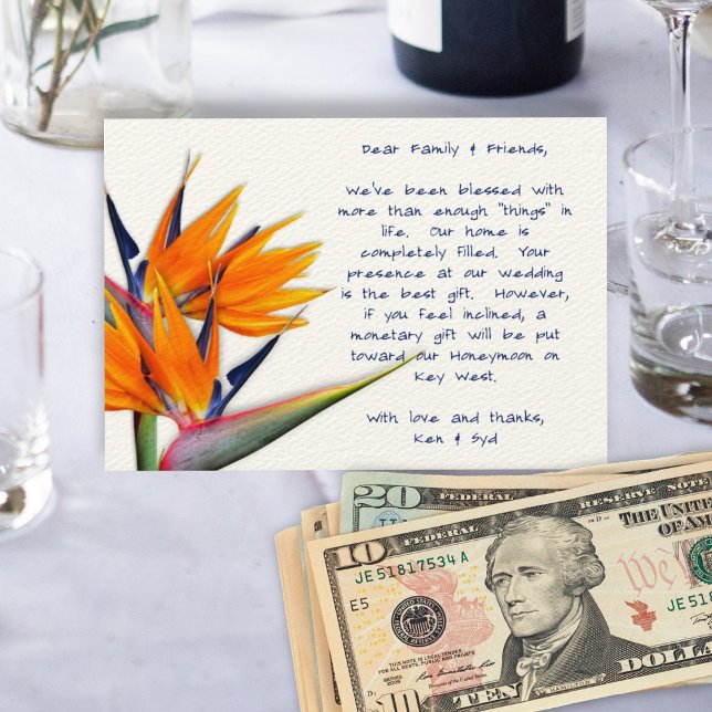 Gute Hochzeit im Paradies Begleitkarte (Von Creator hochgeladen)