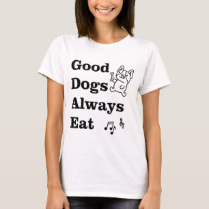 Gute Hunde essen immer GDAE Musiktheorie T-Shirt