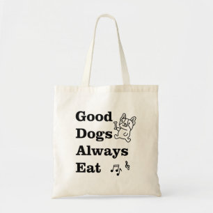Gute Hunde essen immer GDAE Musiktheorie Tragetasche