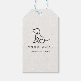 Gute Hunde verdienen großartige Belohnungen Tüte Geschenkanhänger