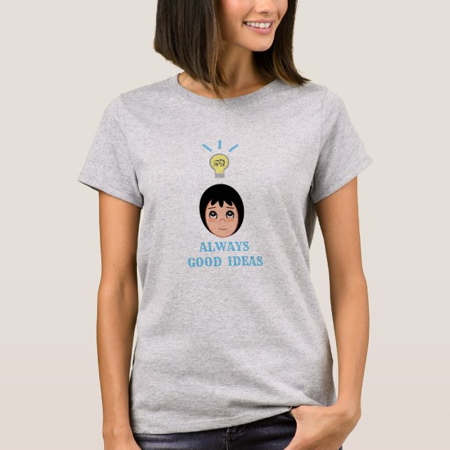 Gute Ideen Glühbirne T-Shirt (Vorderseite)