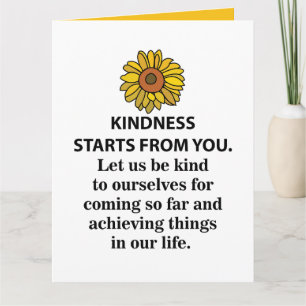 Güte Inspirierender Zitat Sonnenblume Güte Karte