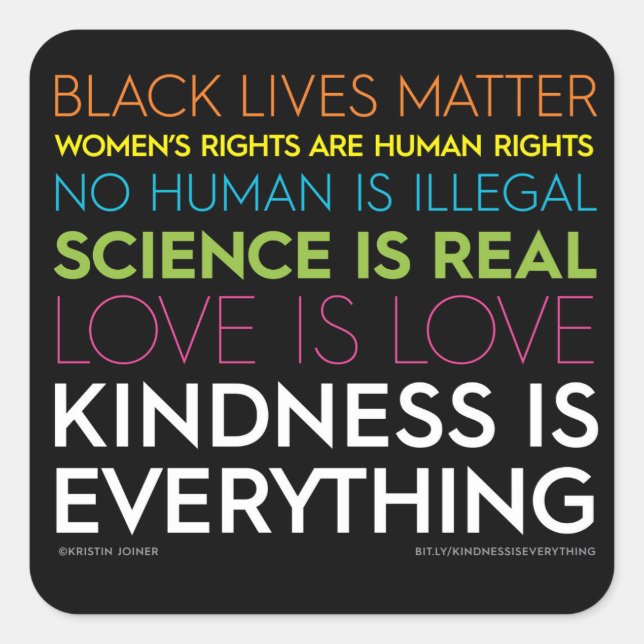 Güte ist alles Aufkleber (Vorderseite)