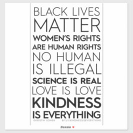 Güte ist alles Vinyl Aufkleber