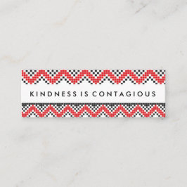 Güte ist ansteckende Herausforderungs-Karte Mini Visitenkarte