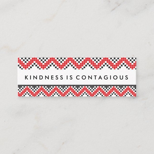 Güte ist ansteckende Herausforderungs-Karte Mini Visitenkarte (Vorderseite)