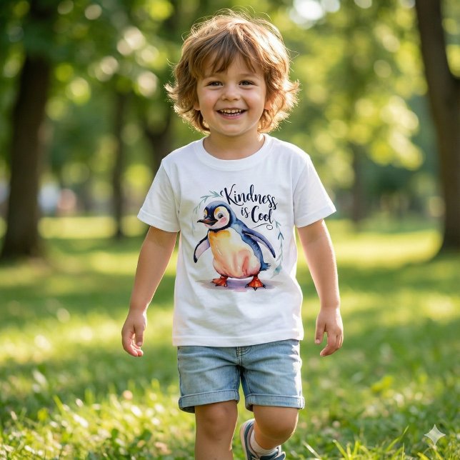 Güte ist Cooler Pinguin-T - Shirt (Spread kindness with this adorable penguin, "Kindness is cool" t-shirt! )