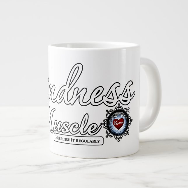 Güte ist ein Muskel Jumbo-Tasse (Vorderseite Rechts)