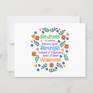 Güte ist jemandem deine Stärke leihen Postkarte