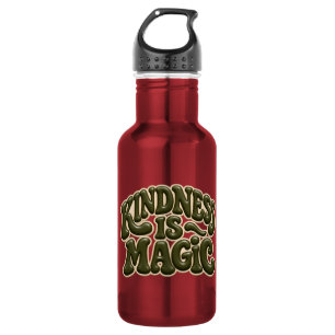 Güte ist Magie 3D Groovy Rote Wasserflasche