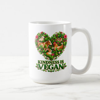 Güte ist Vegan – Lass dein Herz entscheiden Kaffeetasse